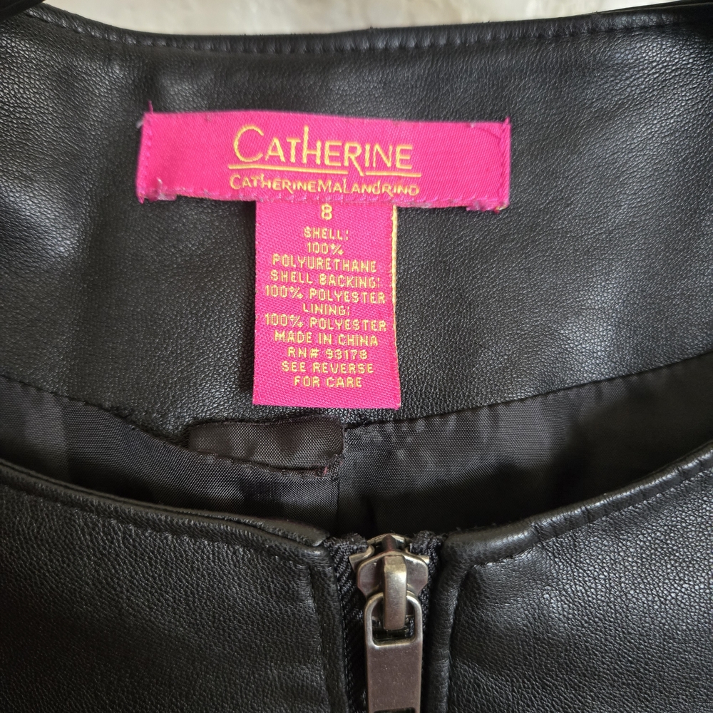 Black Faux Leather Jacket - Picture 4 of 6